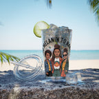 "Too Melanin To Handle" 16oz Clear Straw Tumbler