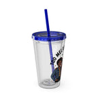 "Too Melanin To Handle" 16oz Clear Straw Tumbler
