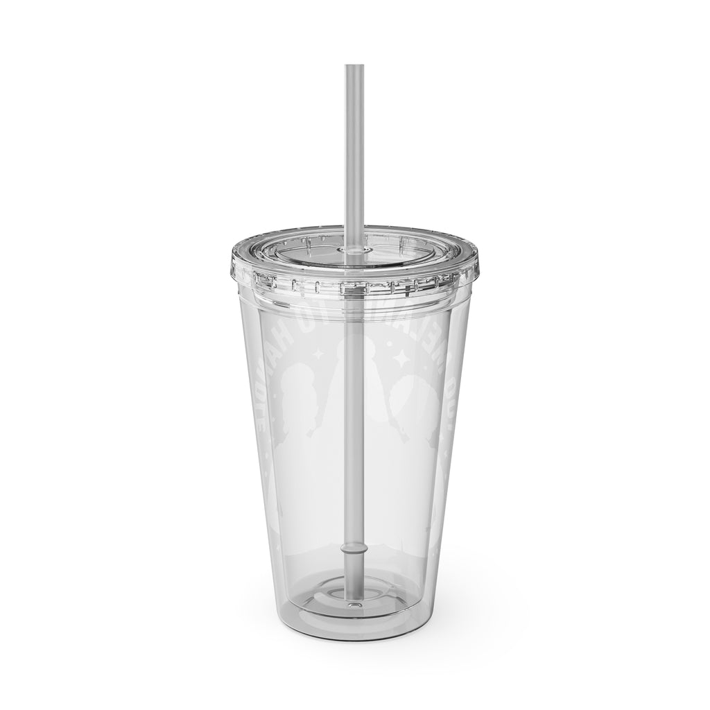 "Too Melanin To Handle" 16oz Clear Straw Tumbler