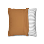 Abstract Mustard Swirl Square Pillowcase | Decorative Throw Pillowcase
