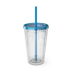"Too Melanin To Handle" 16oz Clear Straw Tumbler