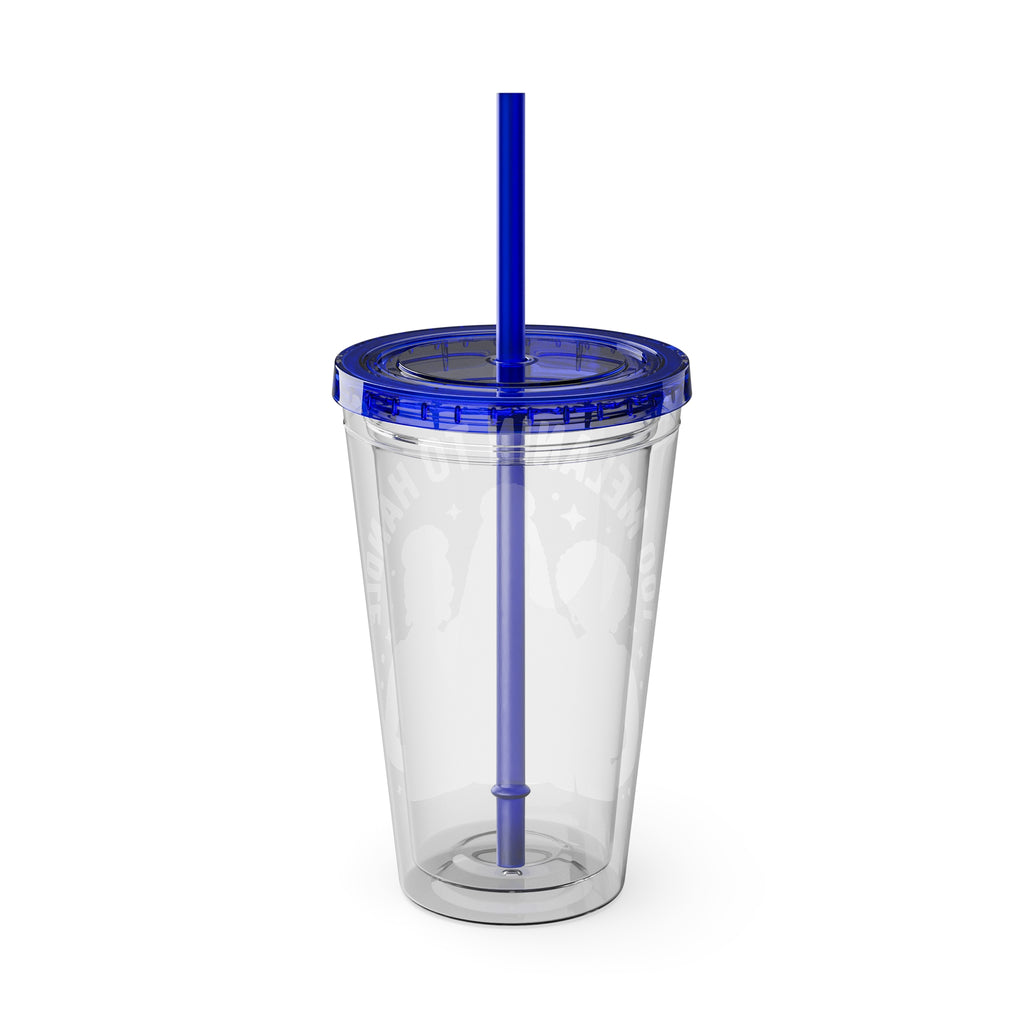 "Too Melanin To Handle" 16oz Clear Straw Tumbler