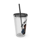"Too Melanin To Handle" 16oz Clear Straw Tumbler