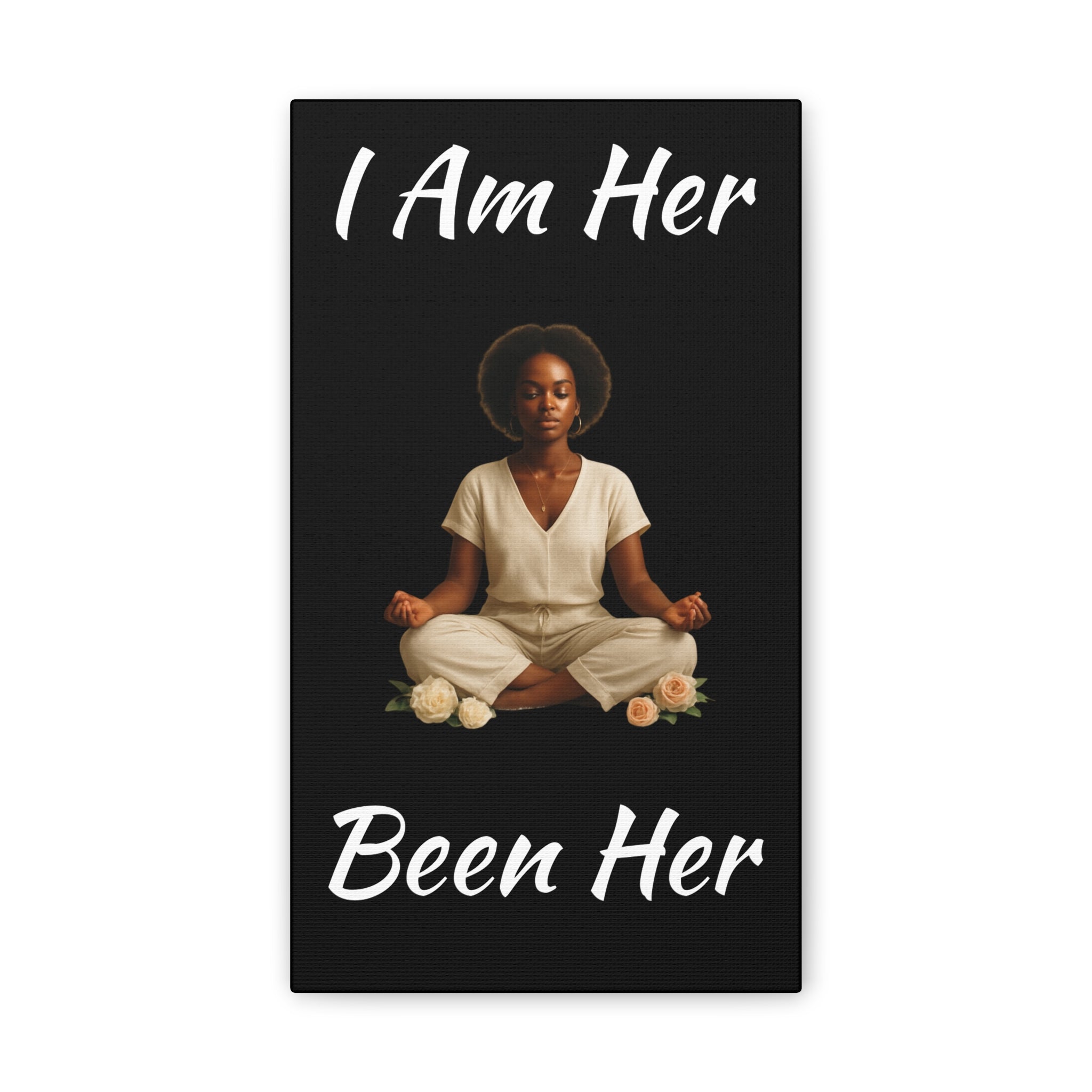 Meditation Wall Canvas- Inspirational Femininity Art