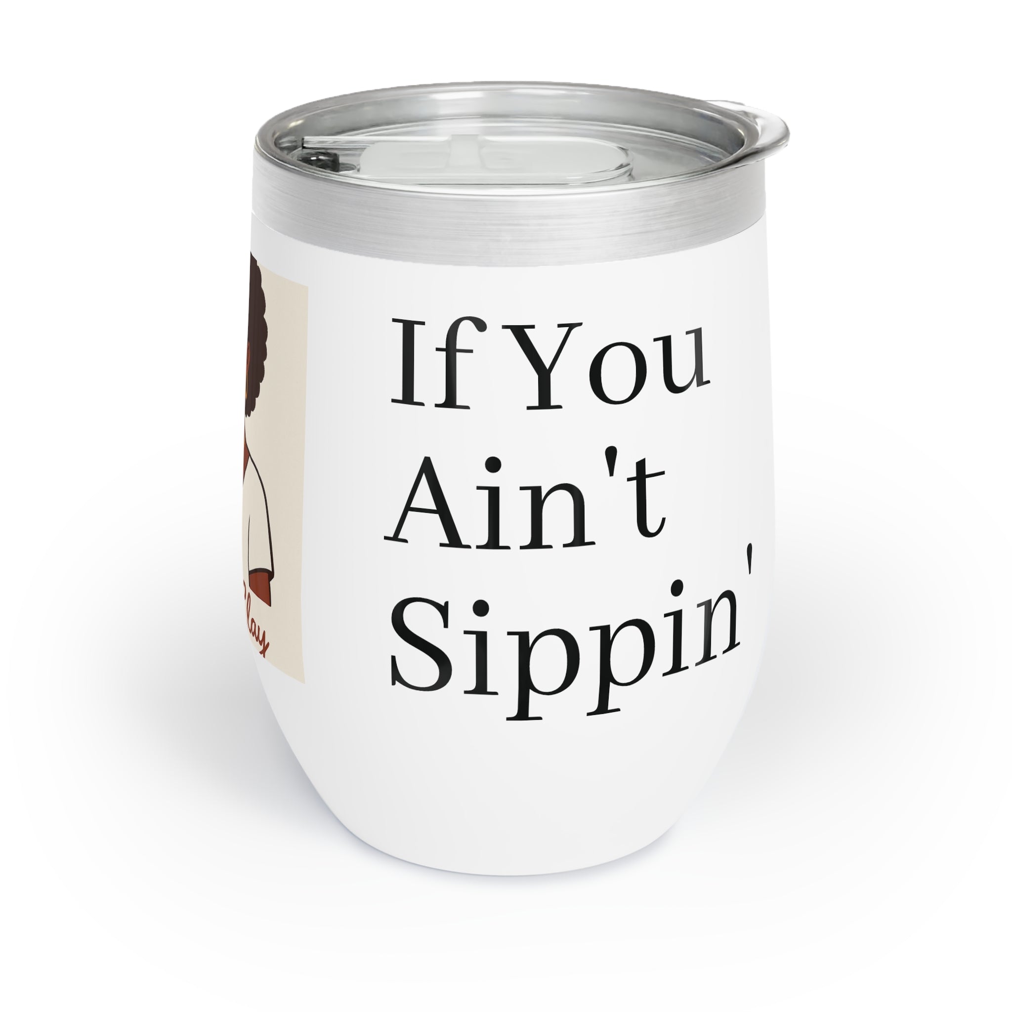 Wine Tumbler - Melanin Design