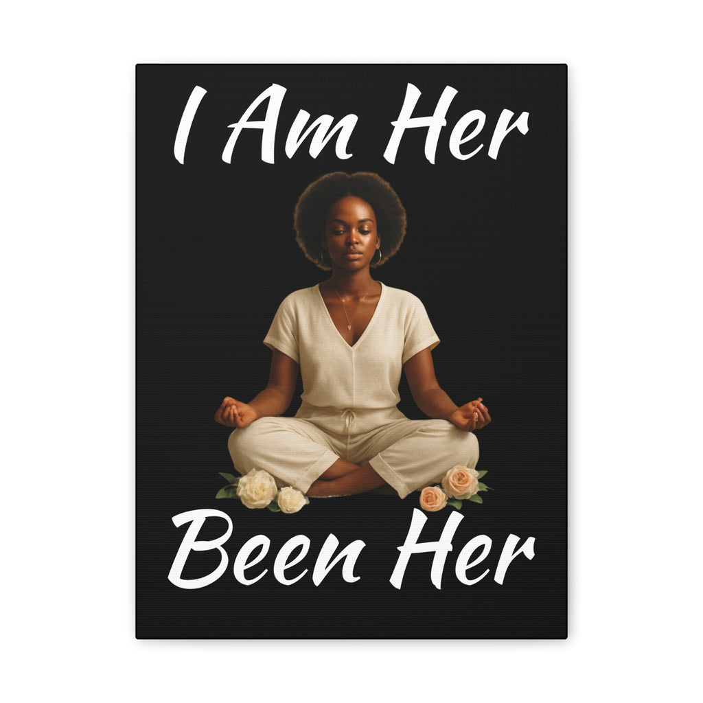 Meditation Wall Canvas- Inspirational Femininity Art