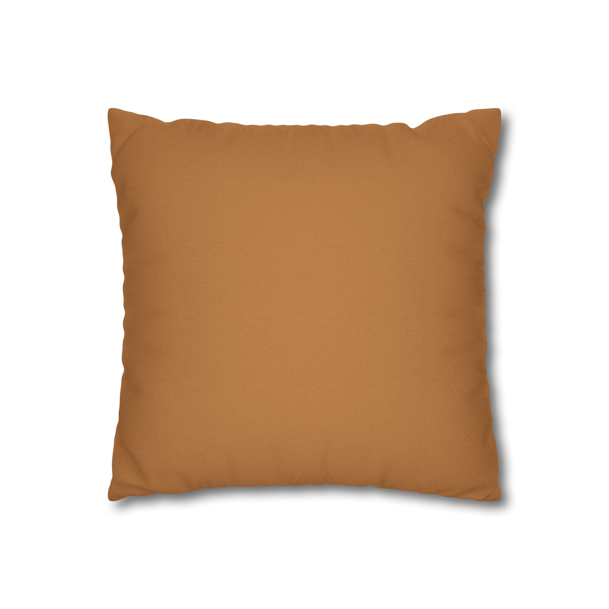 Abstract Mustard Swirl Square Pillowcase | Decorative Throw Pillowcase