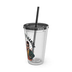 "Too Melanin To Handle" 16oz Clear Straw Tumbler