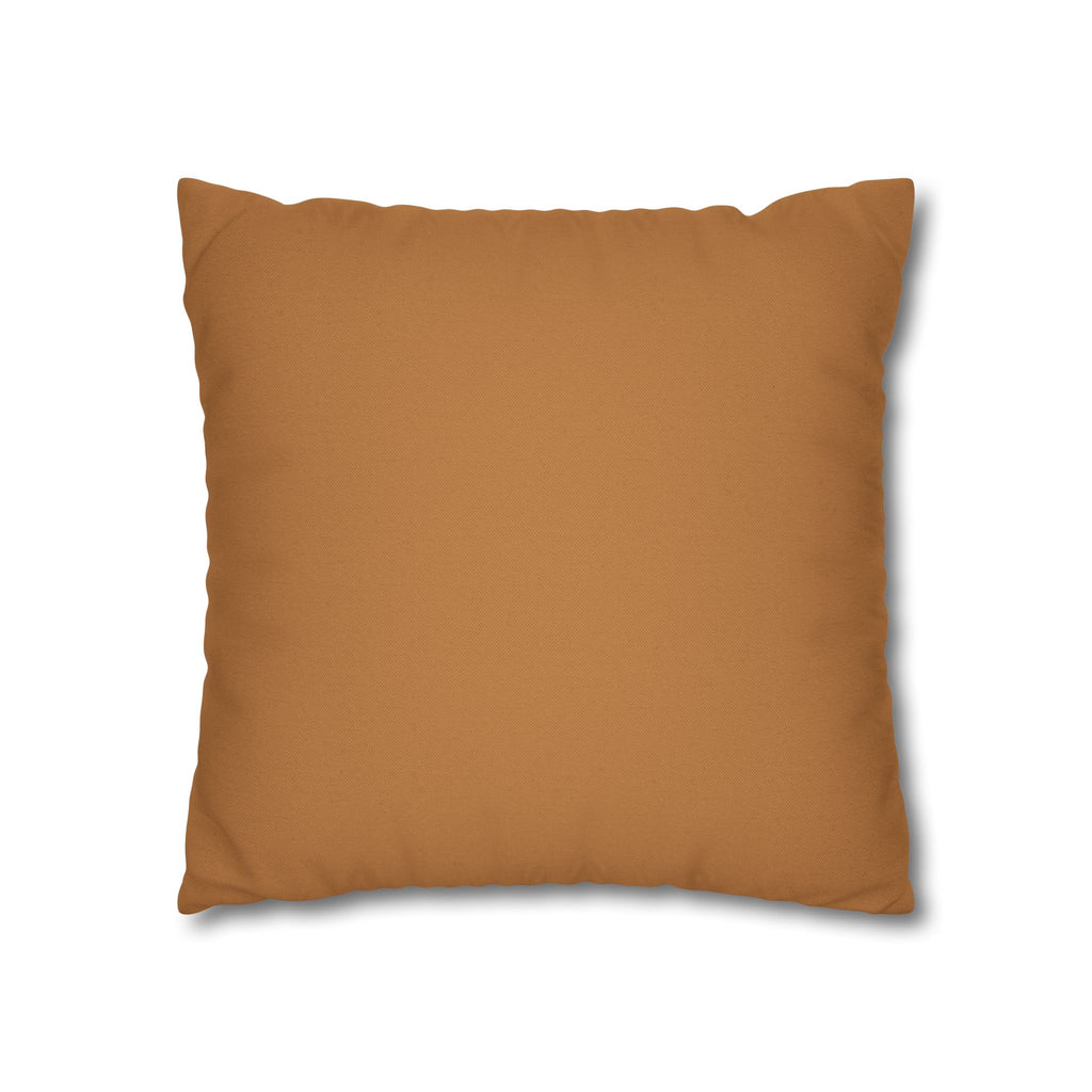 Abstract Mustard Swirl Square Pillowcase | Decorative Throw Pillowcase