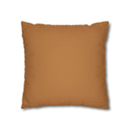 Abstract Mustard Swirl Square Pillowcase | Decorative Throw Pillowcase