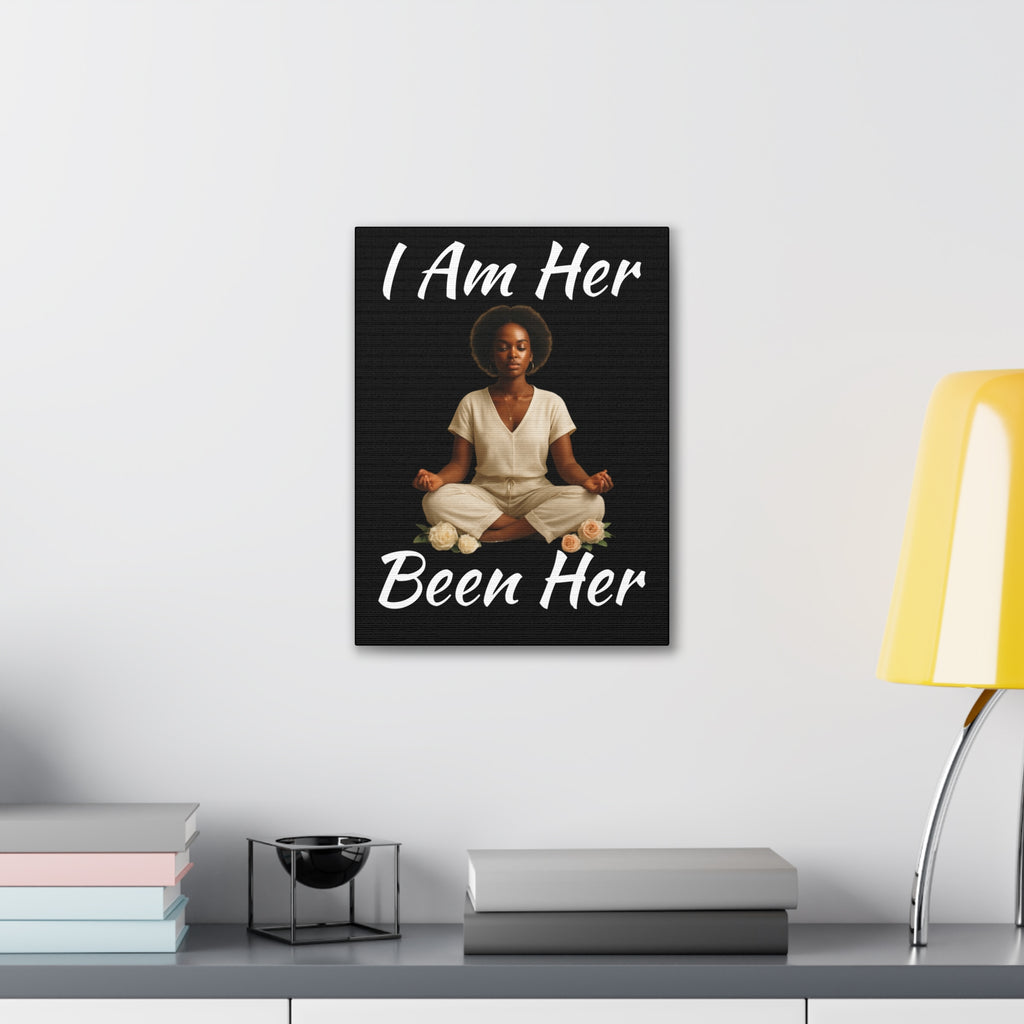 Meditation Wall Canvas- Inspirational Femininity Art