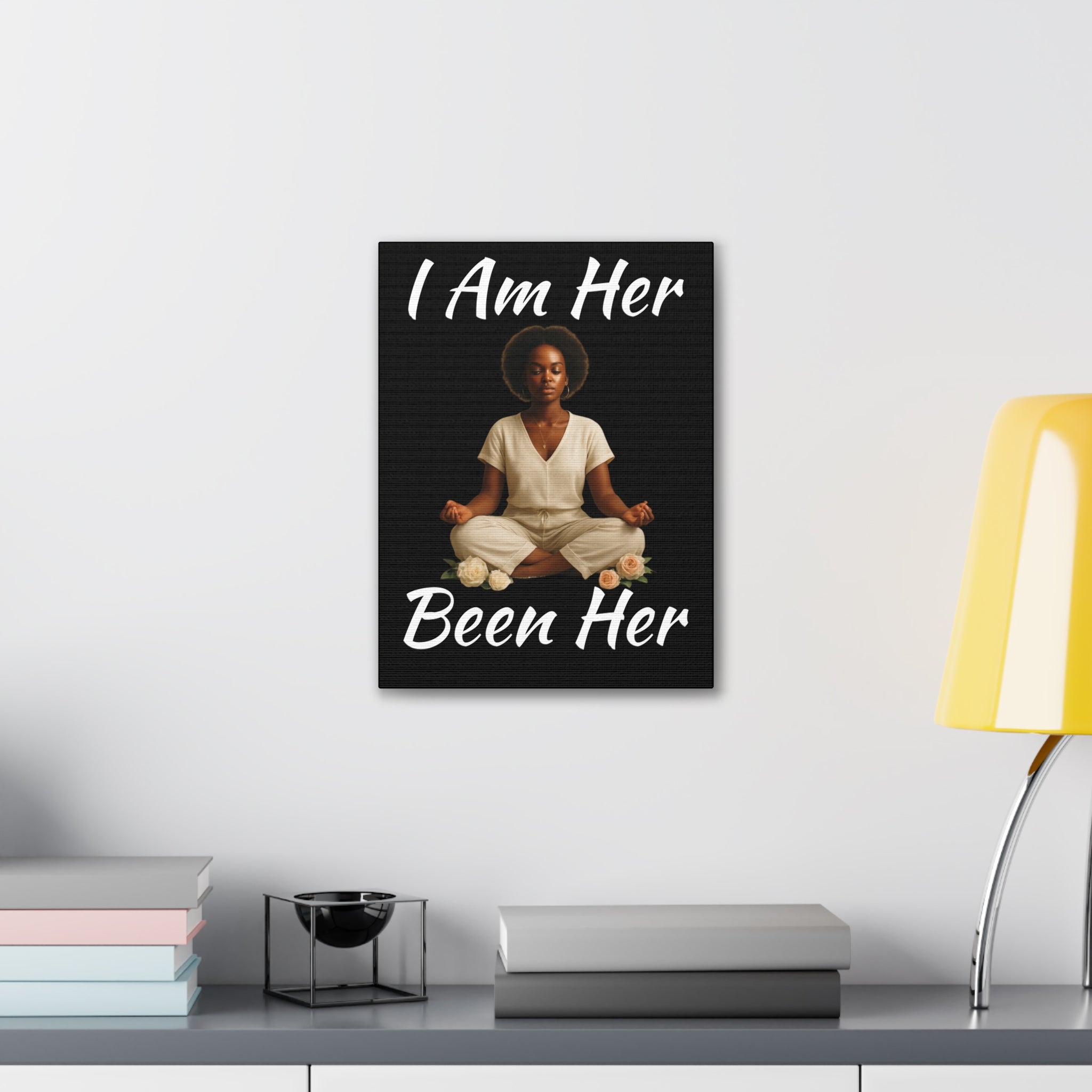 Meditation Wall Canvas- Inspirational Femininity Art