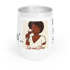 Wine Tumbler - Melanin Design